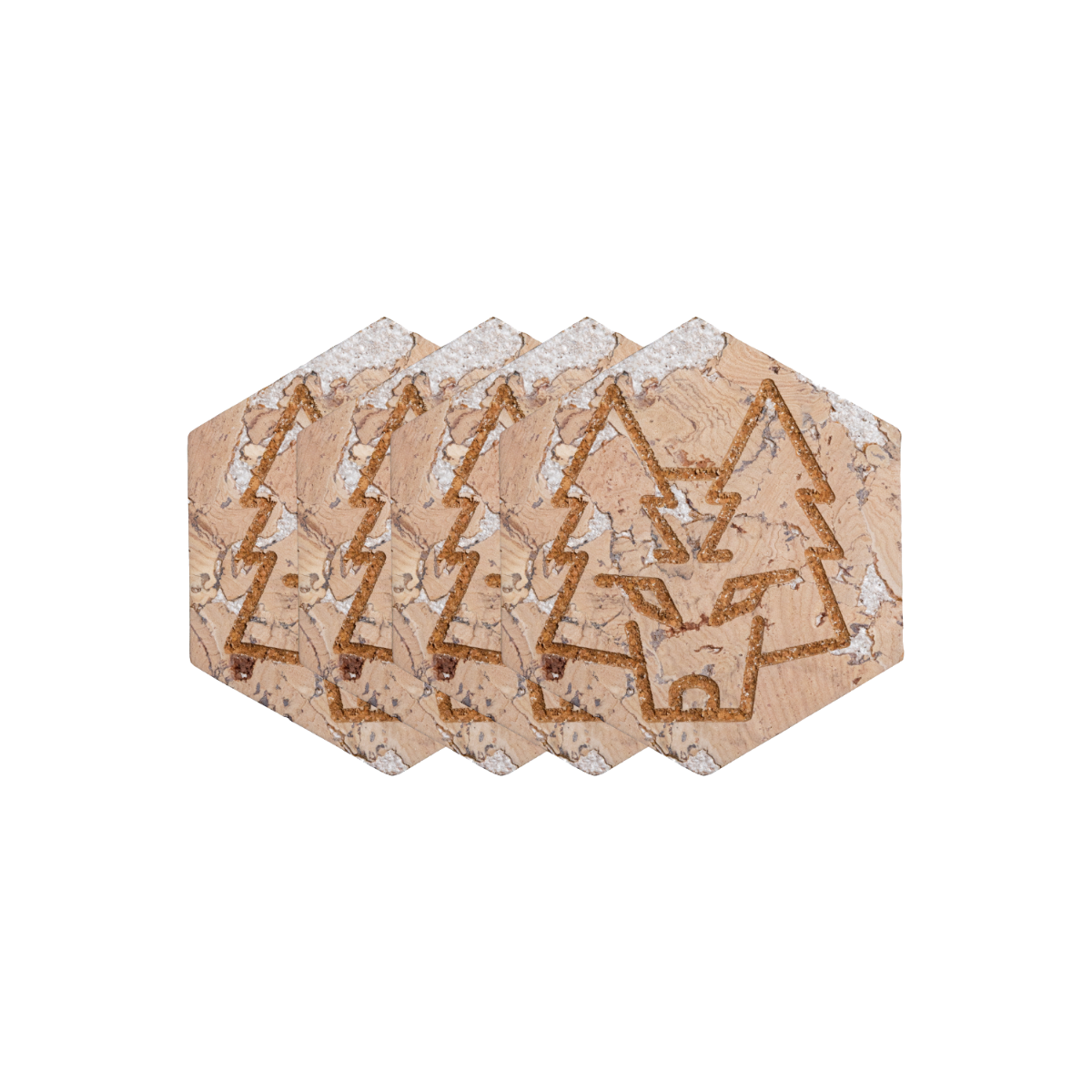 KORK - Glasunderlägg x 4